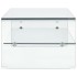 Mesa de centro de vidrio templado transparente 98x45x31