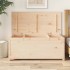 Caja de almacenamiento madera maciza de pino 110x50x45,5