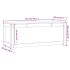 Caja de almacenamiento madera maciza de pino 110x50x45,5