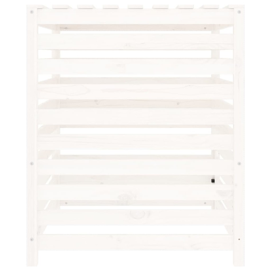 Compostador de madera maciza de pino blanco 82,5x82,5x99,5