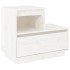 Mesitas de noche 2 uds madera maciza de pino blanco 60x34x51