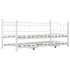 Estructura de cama de acero blanco 180x200/90x200