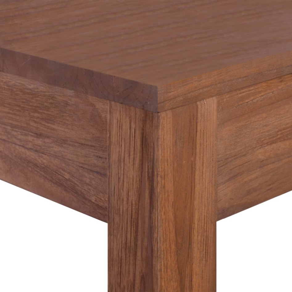 Mesa de centro de madera maciza de teca 110x60x40