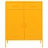 Armario de almacenamiento acero amarillo mostaza 80x35x101,5