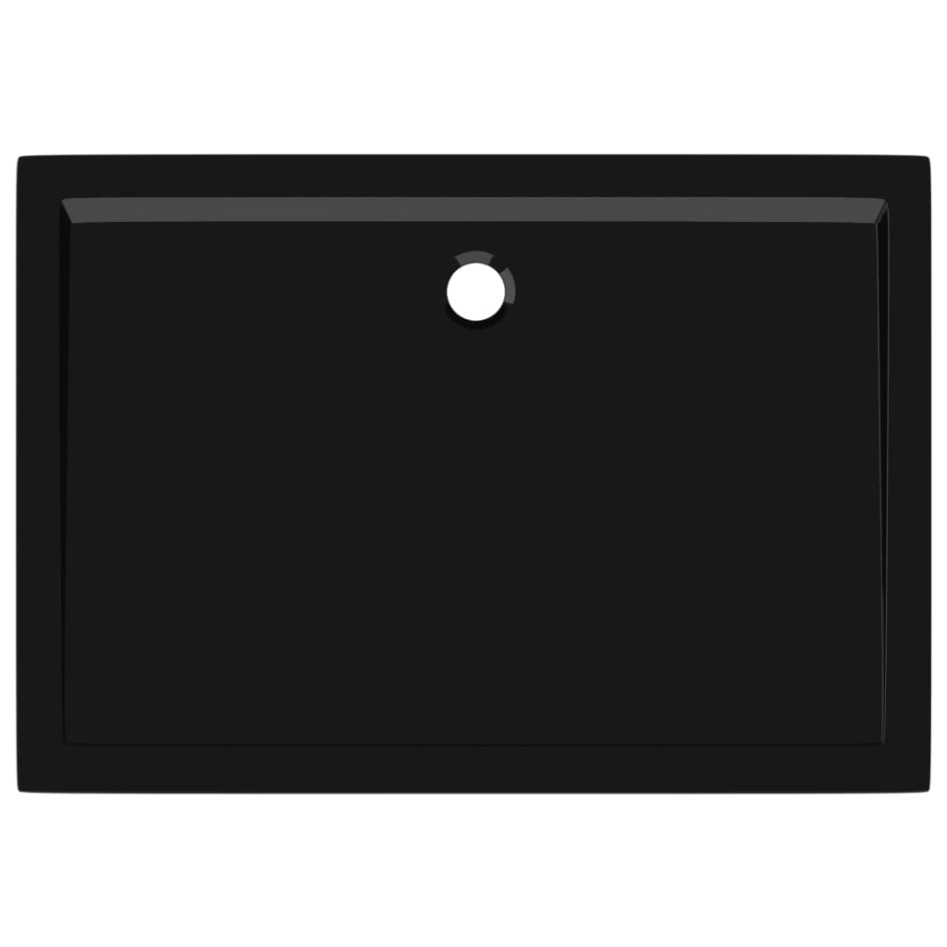 Plato de ducha rectangular ABS negro 70x100