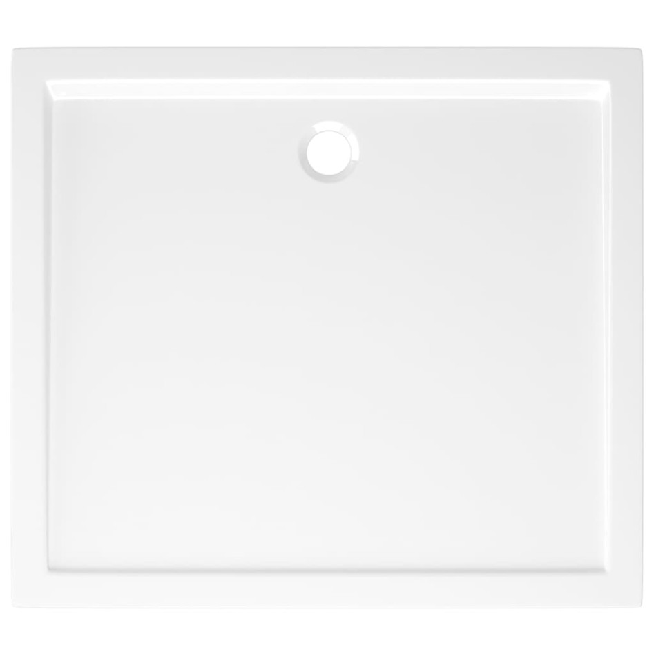 Plato de ducha rectangular blanco ABS 80x90