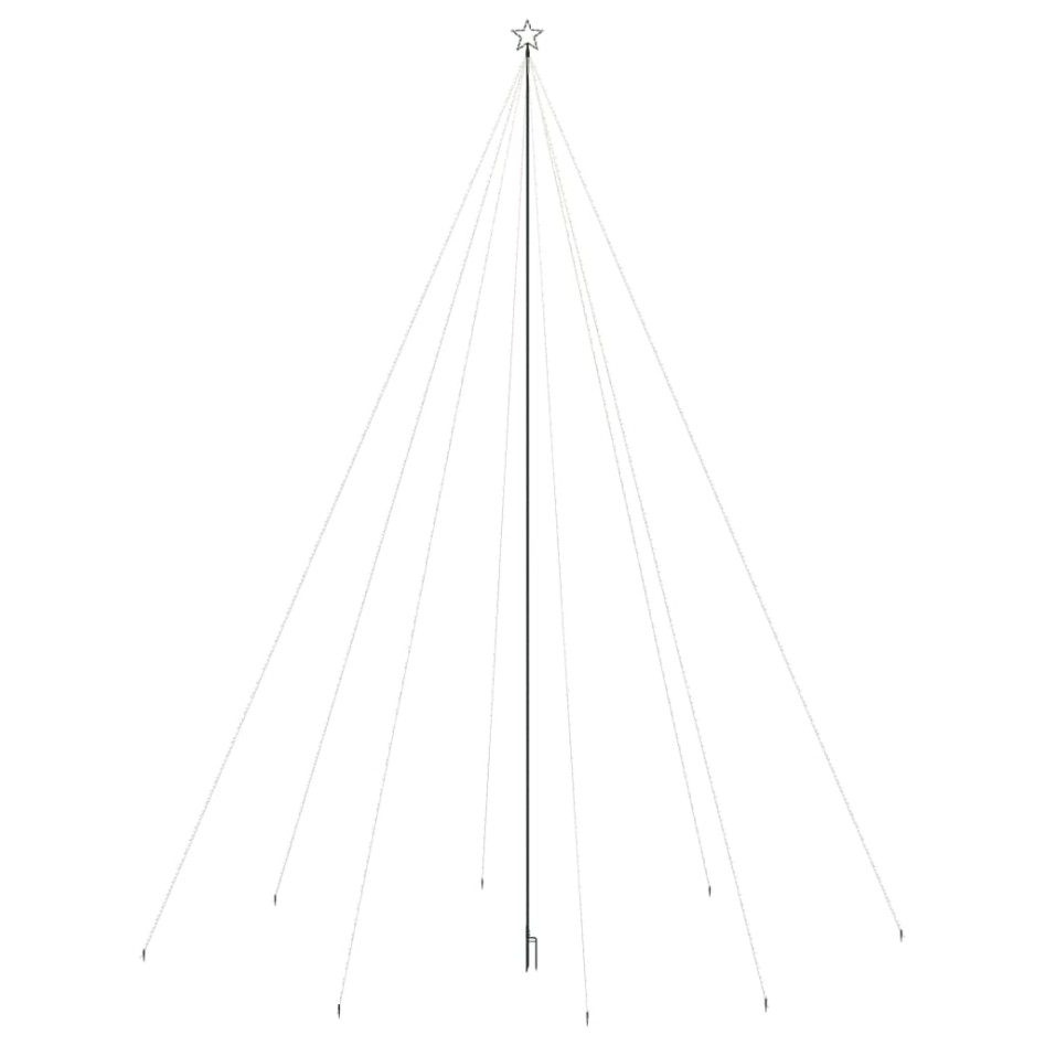 Luces árbol Navidad interior/exterior 1300 LED azul 8