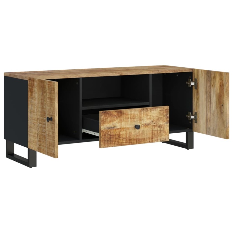 Mueble de TV madera mango y madera contrachapada 105x33,5x46