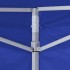 Carpa plegable profesional con 4 paredes acero azul 2x2