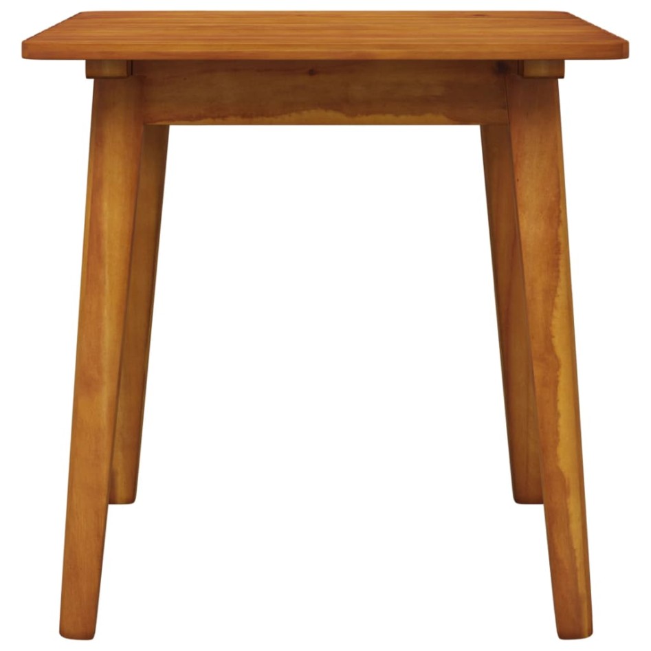 Juego de bistró 3 piezas madera maciza de