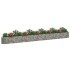 Arriate de gaviones de hierro galvanizado 610x50x50