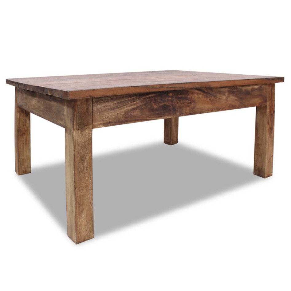 Mesa de centro de madera maciza reciclada 98x73x45