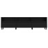 Mueble de TV madera contrachapada negro 150x30x44,5