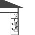 Cenador con mosquitera gris antracita 6x3x2,73