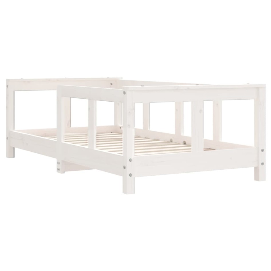 Estructura de cama para niños madera de pino blanco 70x140
