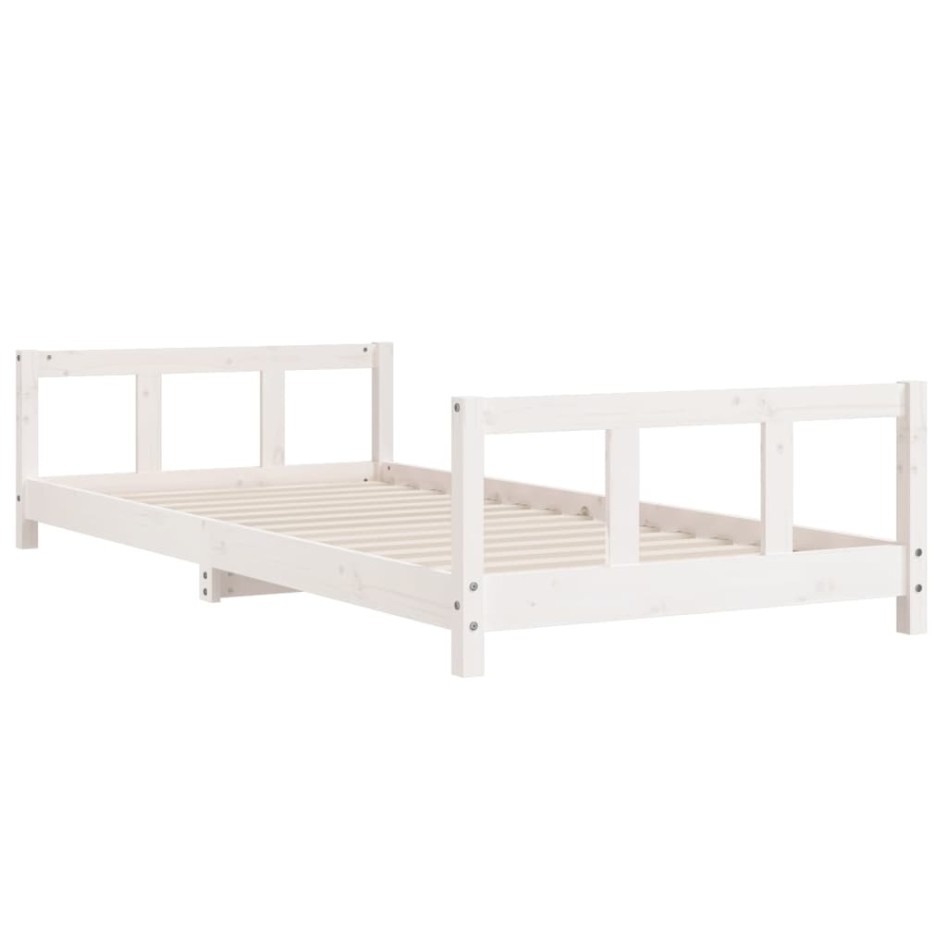 Estructura de cama para niños madera de pino blanco 90x190