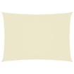 Toldo de vela rectangular tela Oxford color crema 5x7 m