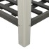 Mesa de cultivo para jardín con estante WPC gris 75x50x90