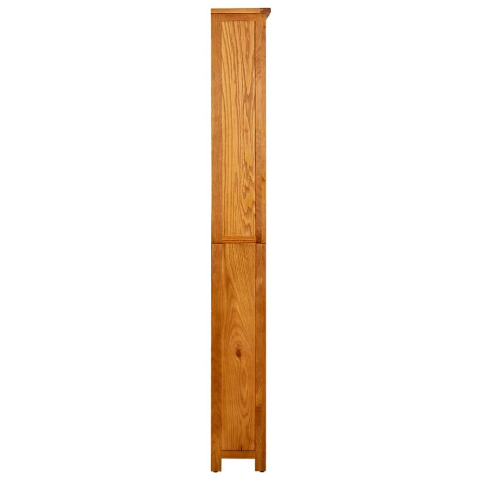 vidaX Estantería de 6 niveles de madera maciza de roble 80x22,5x180