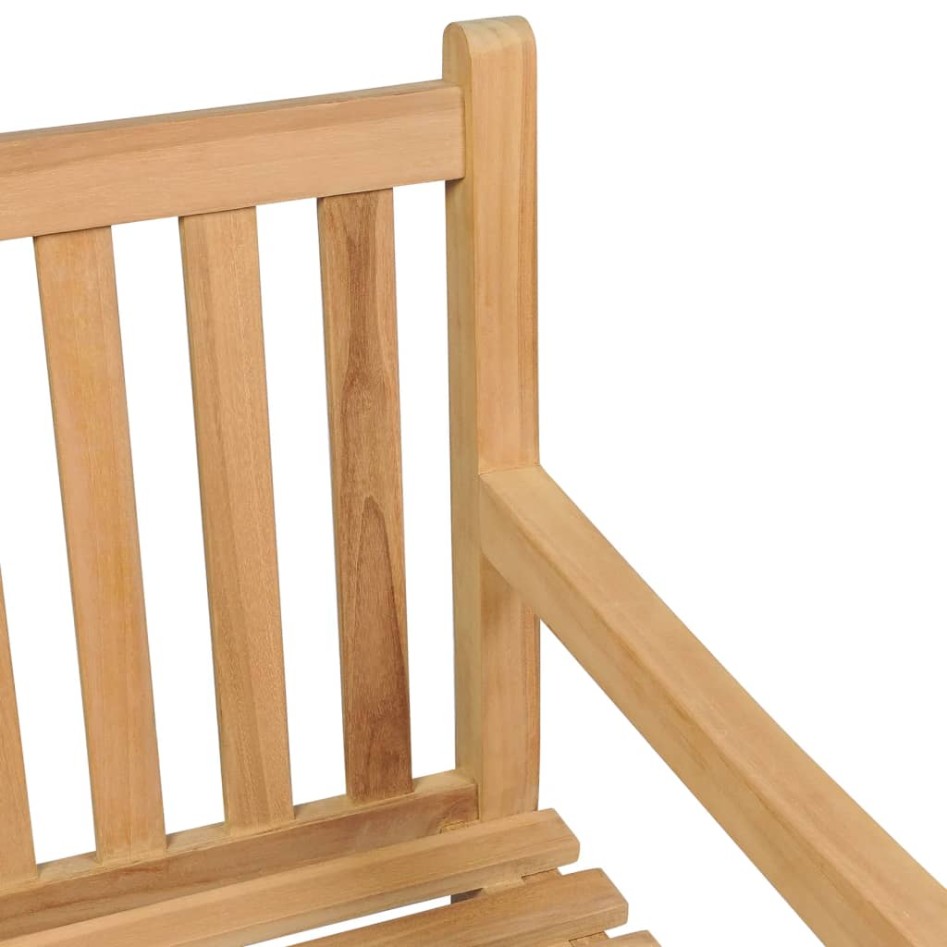 Banco de jardín de madera maciza de teca 228