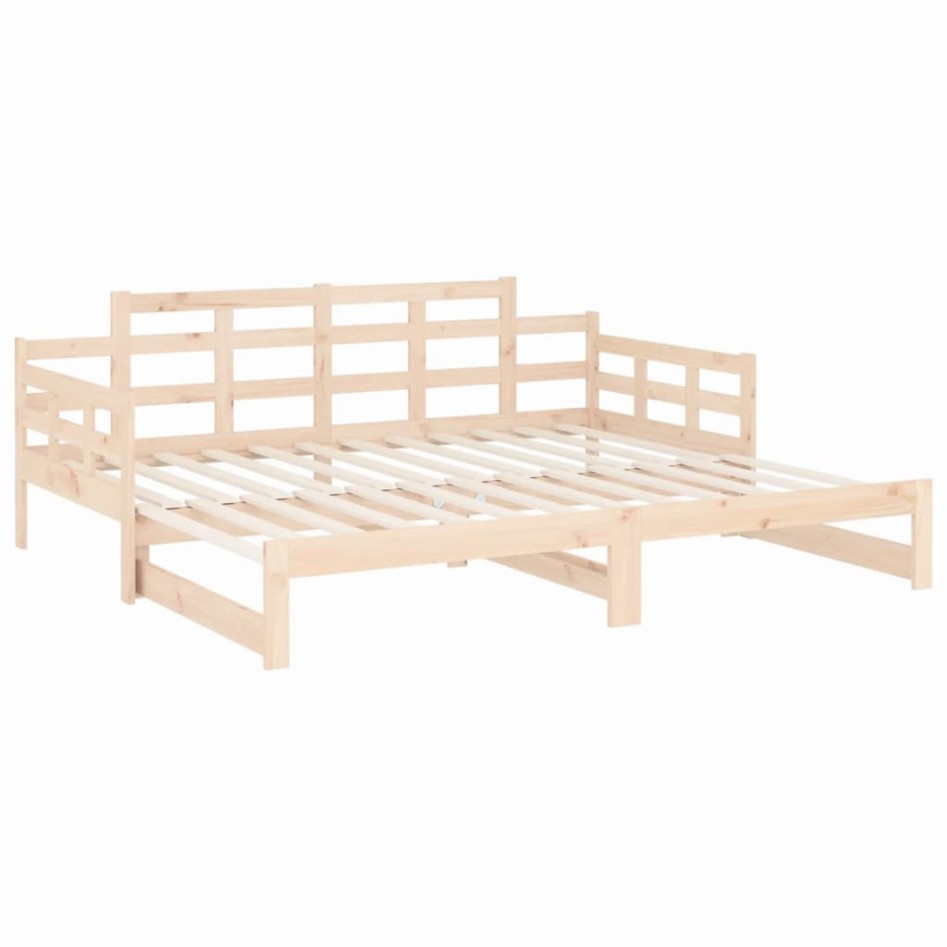 Sofá cama extraíble madera maciza de pino 2x(80x200)