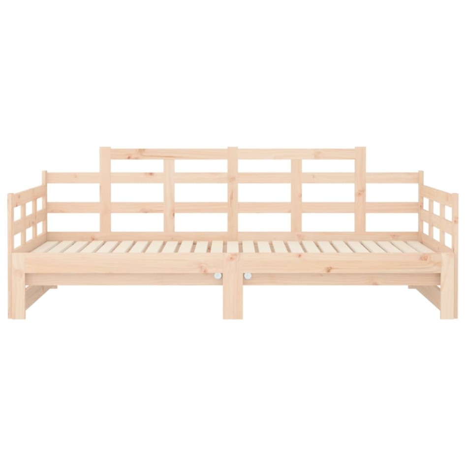 Sofá cama extraíble madera maciza de pino 2x(80x200)