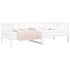 Sofá cama madera maciza de pino blanco 90x190