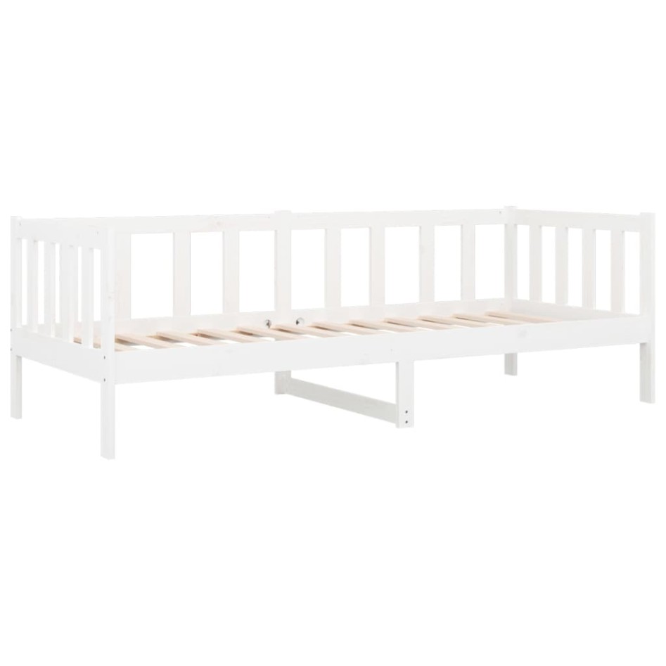 Sofá cama madera maciza de pino blanco 90x190