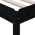 Cama apilable de madera pino maciza negro 80x200