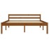 Estructura de cama madera maciza pino marrón miel 120x200
