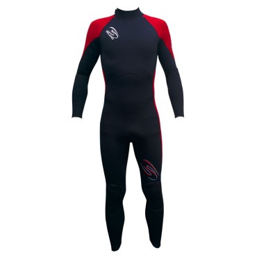 Traje de Neopreno largo hombre 3/2mm Som Rojo