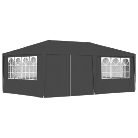 Carpa profesional para fiestas con paredes gris 90 g/m² 4x6
