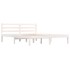 Estructura de cama madera maciza de pino blanco 150x200
