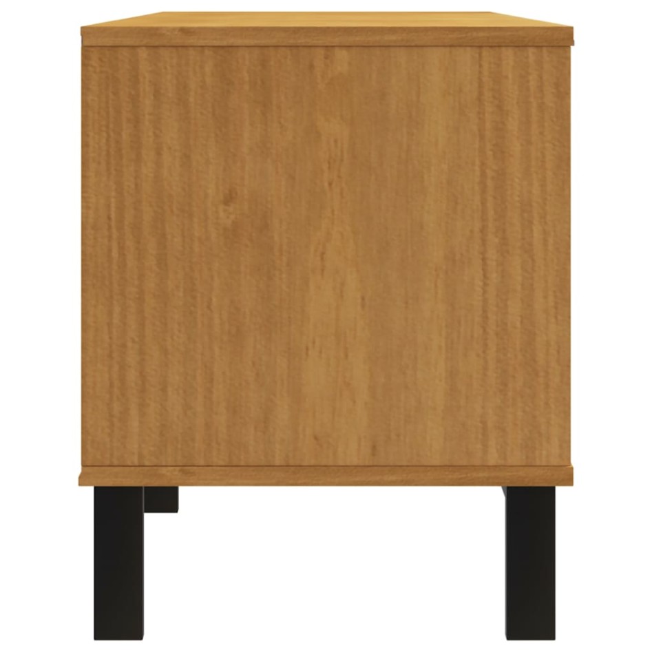 Mueble de TV con puerta de vidrio FLAM madera pino 158x40x50