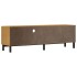 Mueble de TV con puerta de vidrio FLAM madera pino 158x40x50