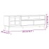 Mueble de TV con puerta de vidrio FLAM madera pino 158x40x50