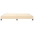 Estructura de cama box spring tela color crema 200x200