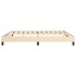 Estructura de cama box spring tela color crema 200x200