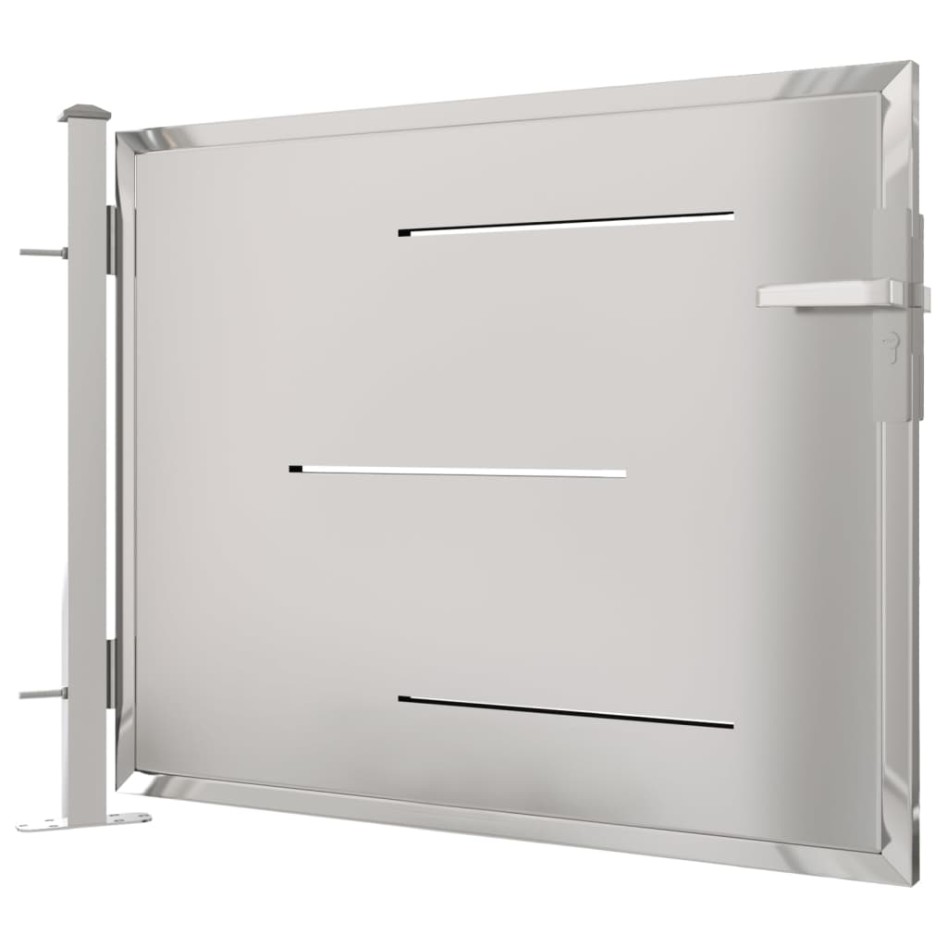 Puerta de jardín de acero inoxidable 100x75