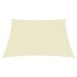 Toldo de vela cuadrado tela Oxford color crema 7x7