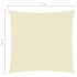 Toldo de vela cuadrado tela Oxford color crema 7x7