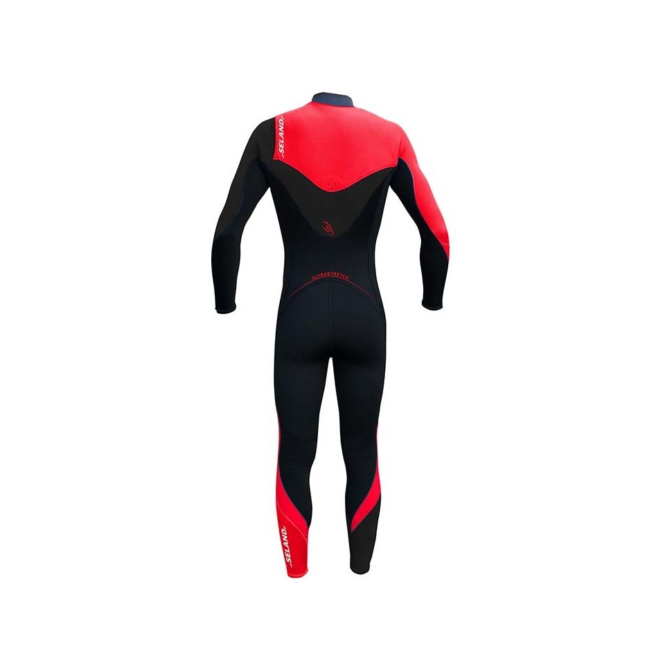 Traje de Neopreno largo hombre 3,2mm Navia Rojo
