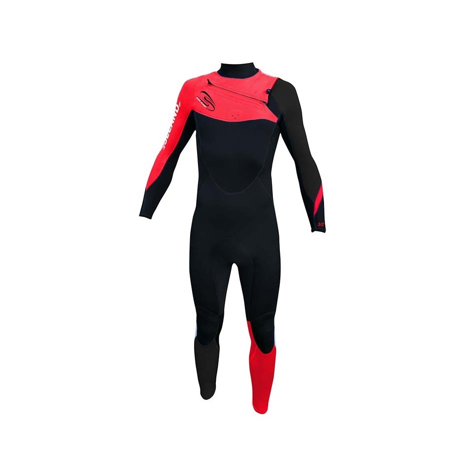 Traje de Neopreno largo hombre 3,2mm Navia Rojo