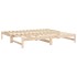 Sofá cama extraíble madera maciza de pino 2x(100x200)