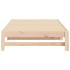 Sofá cama extraíble madera maciza de pino 2x(100x200)