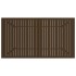 Mesa de jardín de acero marrón 140x80x72