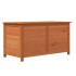 Baúl para cojines madera de abeto maciza marrón 100x50x56