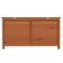 Baúl para cojines madera de abeto maciza marrón 100x50x56