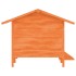 Caseta para perros madera maciza de pino marrón 159x120x88,5