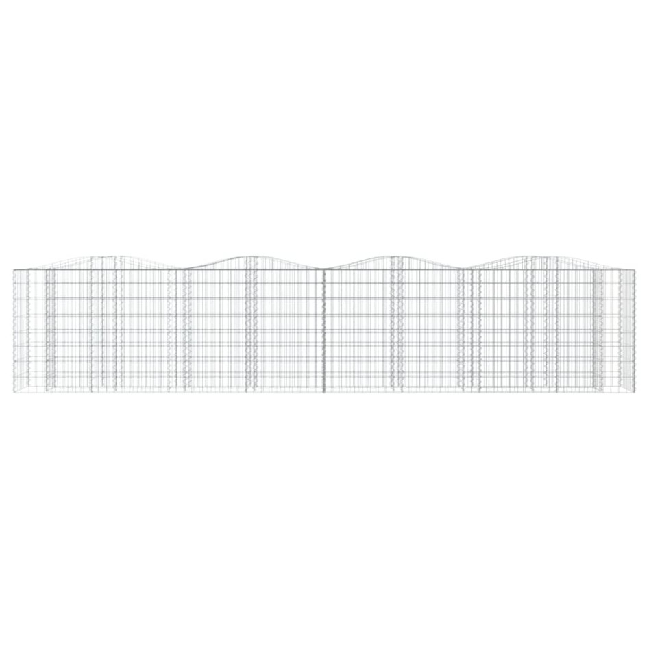 Arriate de gaviones forma arco hierro galvanizado